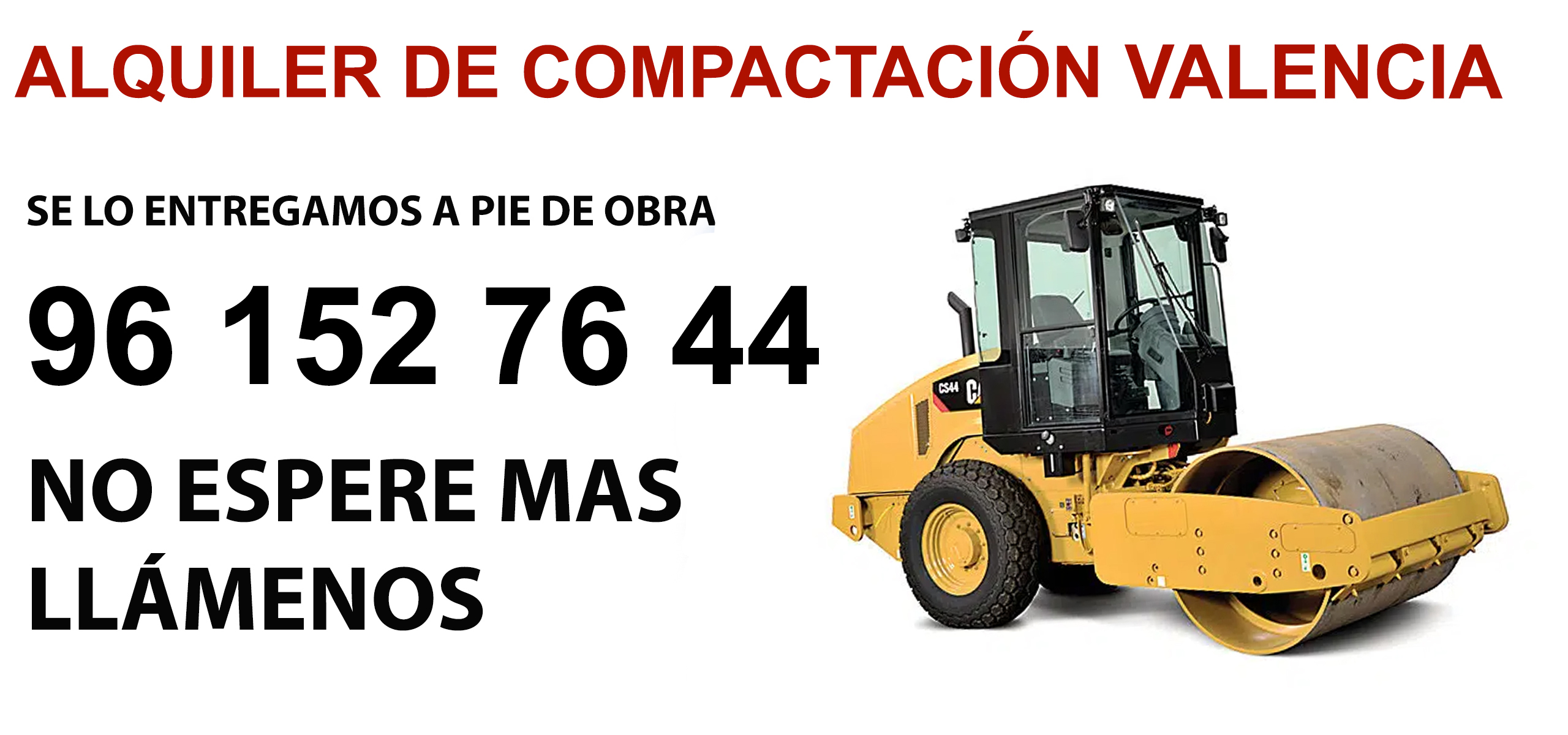 Alquiler Rodillos de Compactación en Beteró