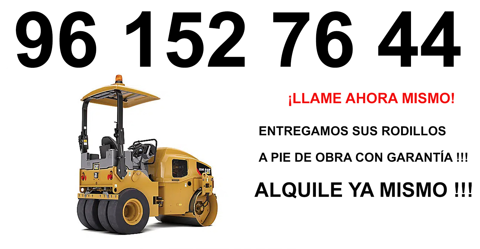 Rodillos de Compactación en Alquiler en Beteró