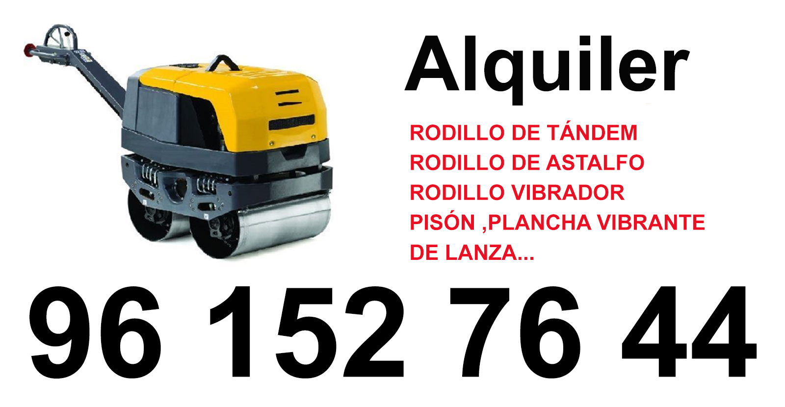 Alquiler Rodillo Compactador Rótova
